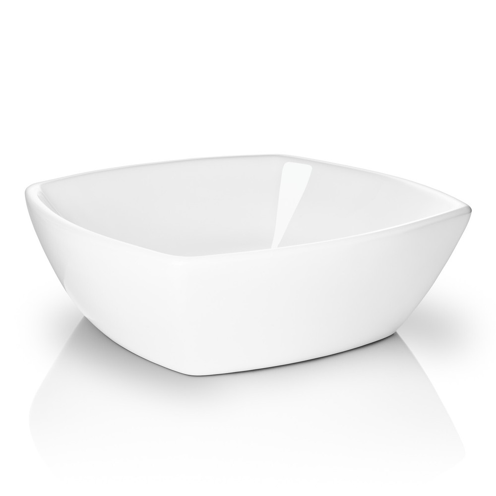 OPEN BOX - Modern Ceramic Vessel Sink - Vanity Bowl - Flared Square White