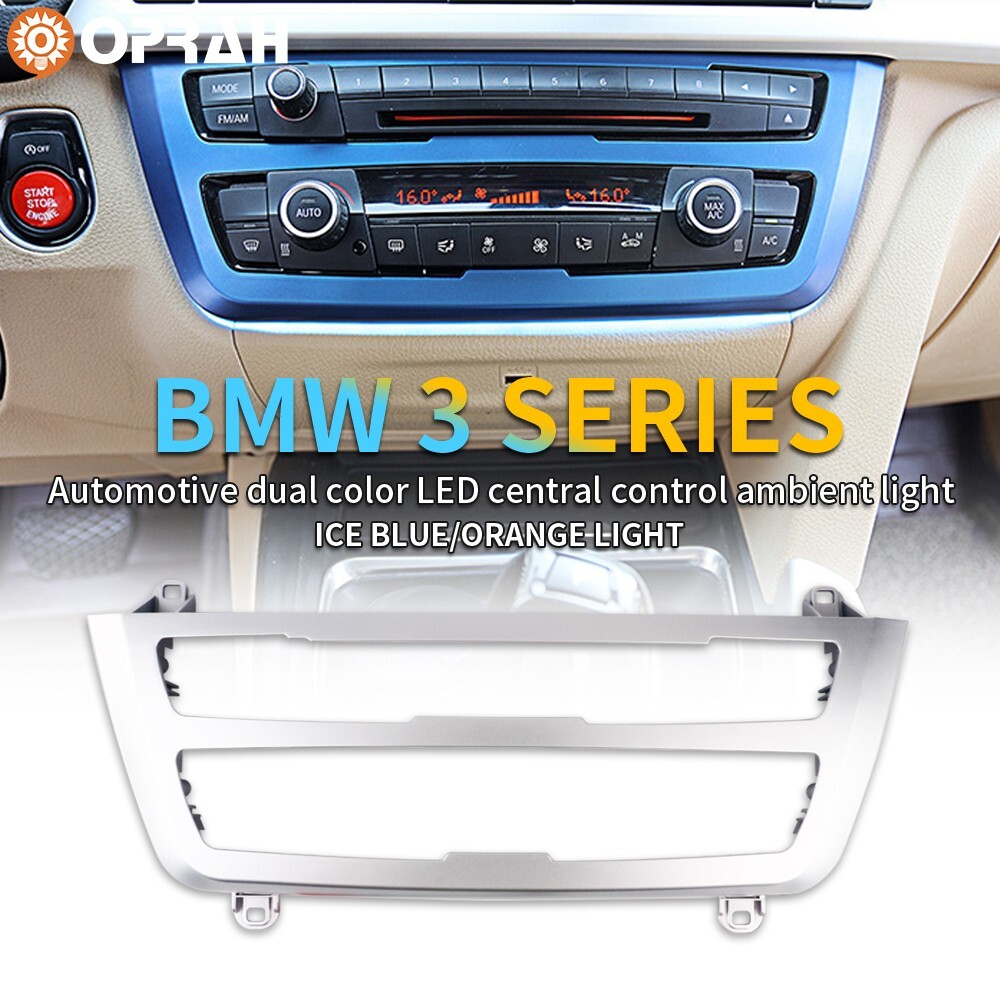 BMW 3 Series Silver Front Interior Control Panel Trim Cover Light