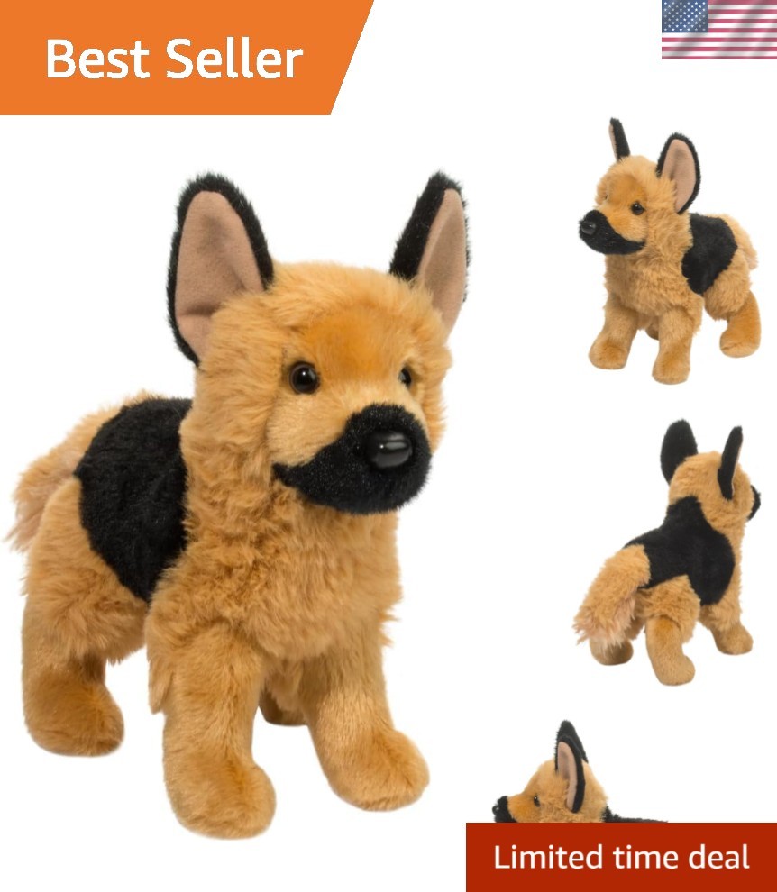 German Shepherd Dog Plush Stuffed Animal Douglas General treats chews natural