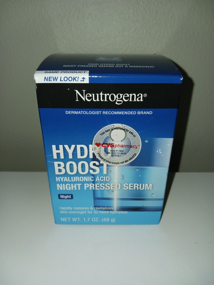 Neutrogena Hydro Boost Hyaluronic Acid Night Pressed Serum, 1.7 Oz