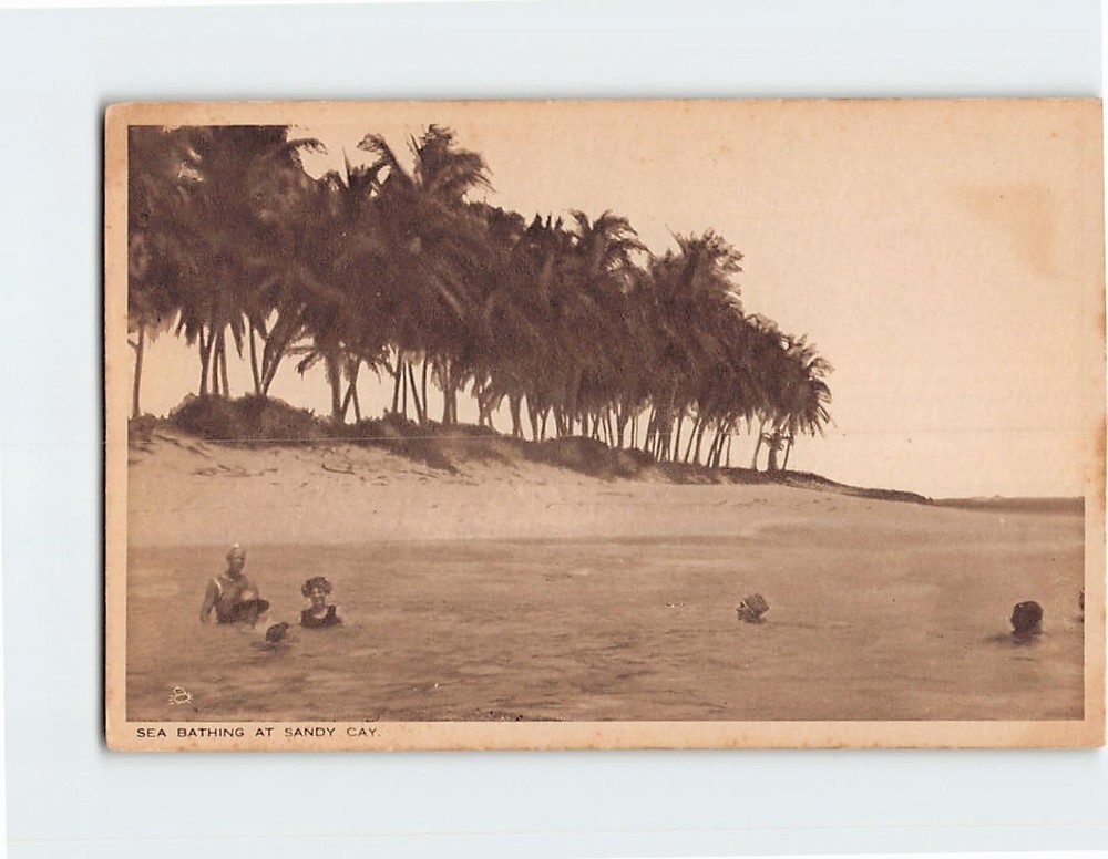 Postcard Sea Bathing At Sandy Cay Bahamas