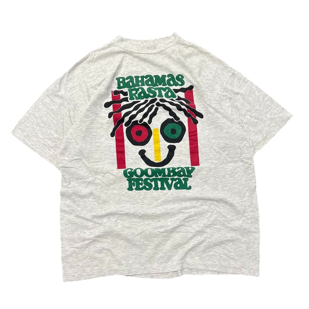 Vintage Bahamas Goombay Festival Ringer T-Shirt Size XL Retro Tee