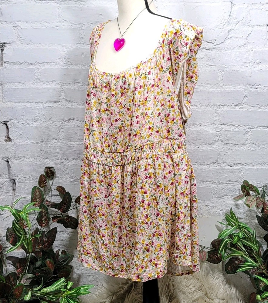 TORRID Super Soft Square Neck Cinched Waist Babydoll Tank NWT Size 5X