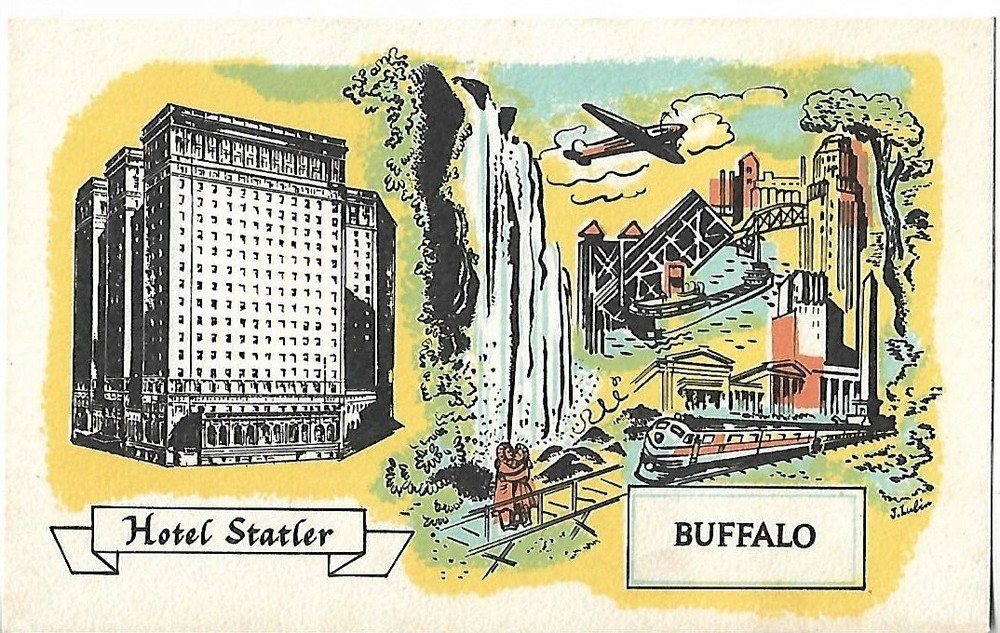VTG Postcard - Hotel Statler in Buffalo, NY