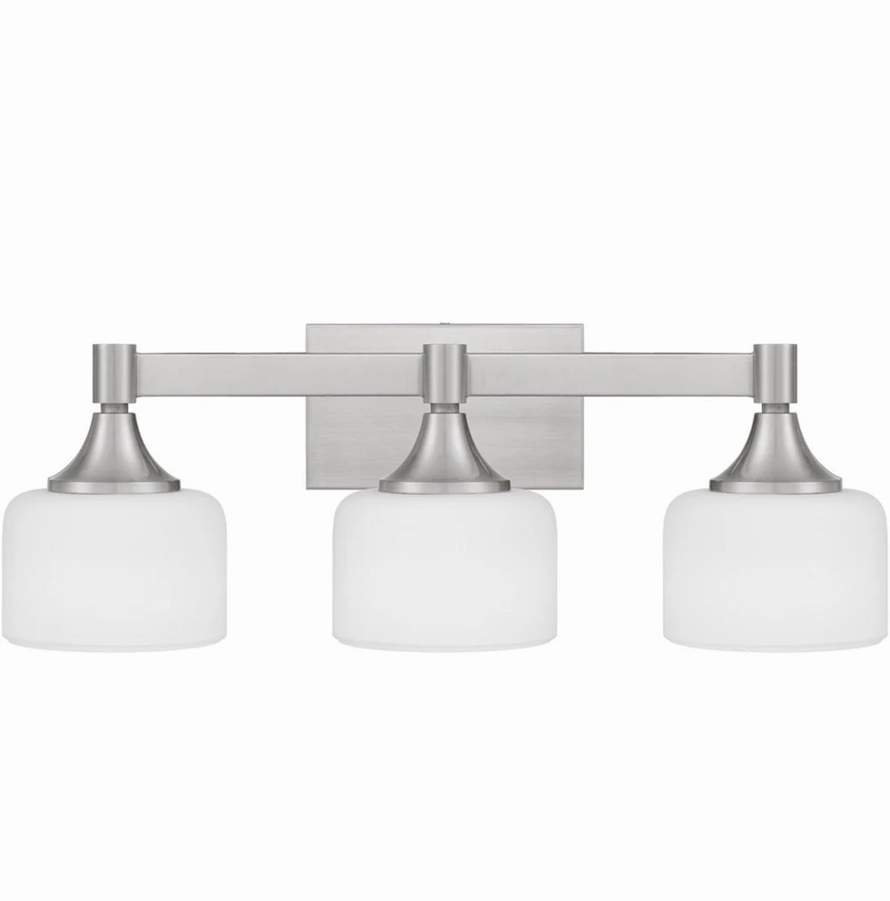 QUOIZEL LAD8624BN Bath Vanity 3 Light Brushed Nickel - DISPLAY OPEN BOX