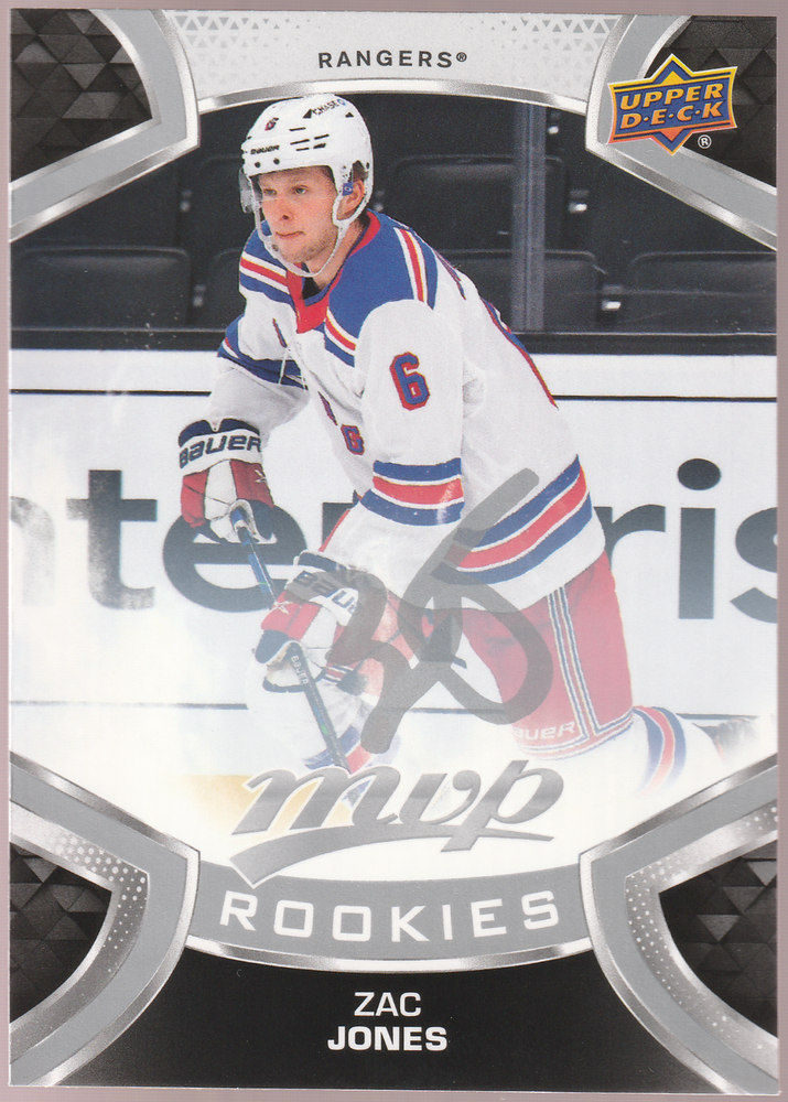 Zac Jones RC 2021-22 Upper Deck MVP High Series SP Silver Script Rookie #225