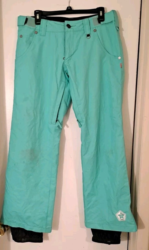 Sessions Women's Snowboard Pants Terrain Series Size Small Teal