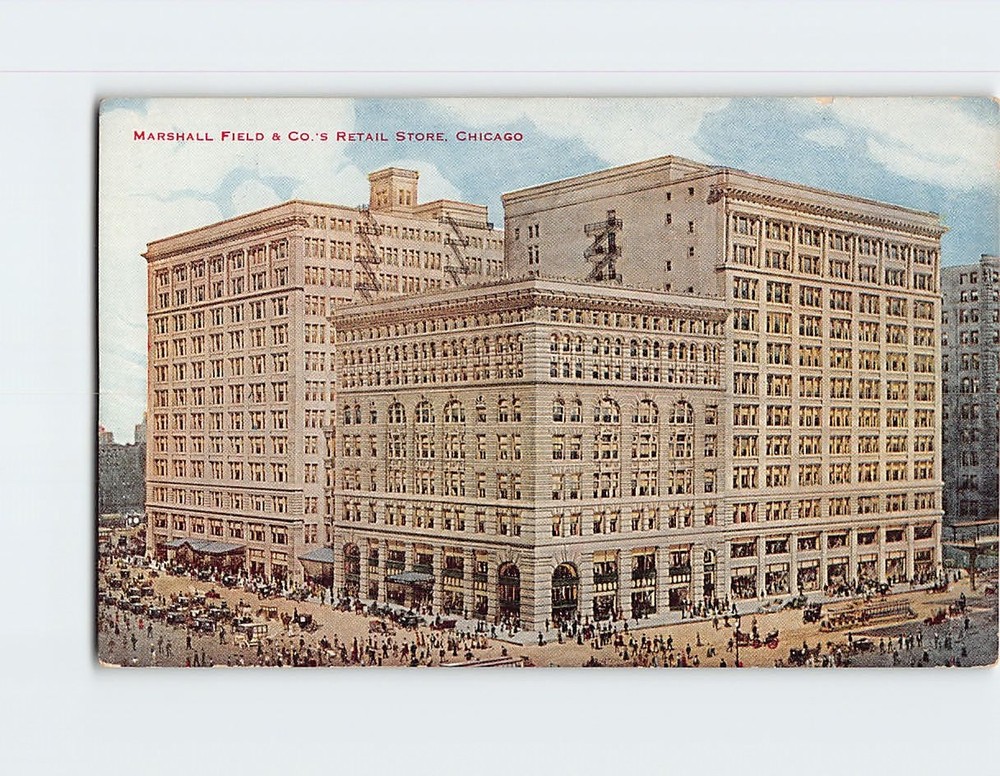 Postcard Marshall Field & Co.'s Retail Store Chicago Illinois USA