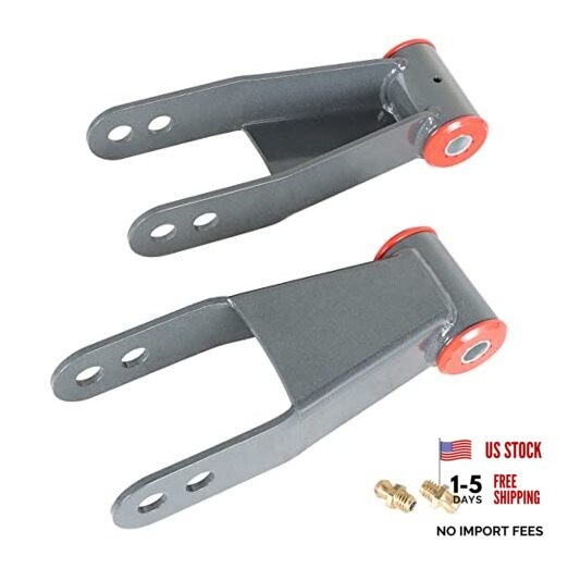 Rear Adjustable Lift Shackle Kit Replacement for Chevy Silverado Replacement