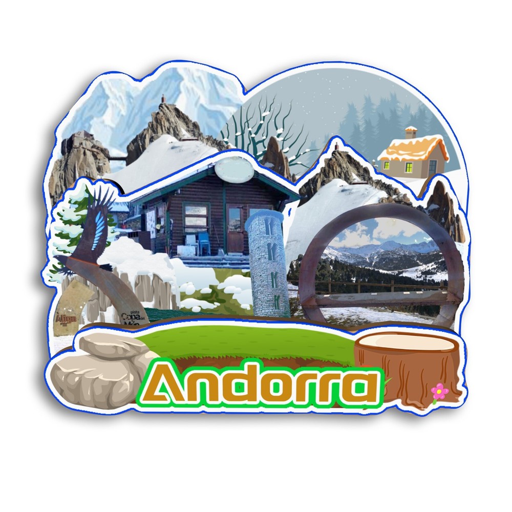 Andorra Refrigerator magnet 3D travel souvenirs wood craft gifts