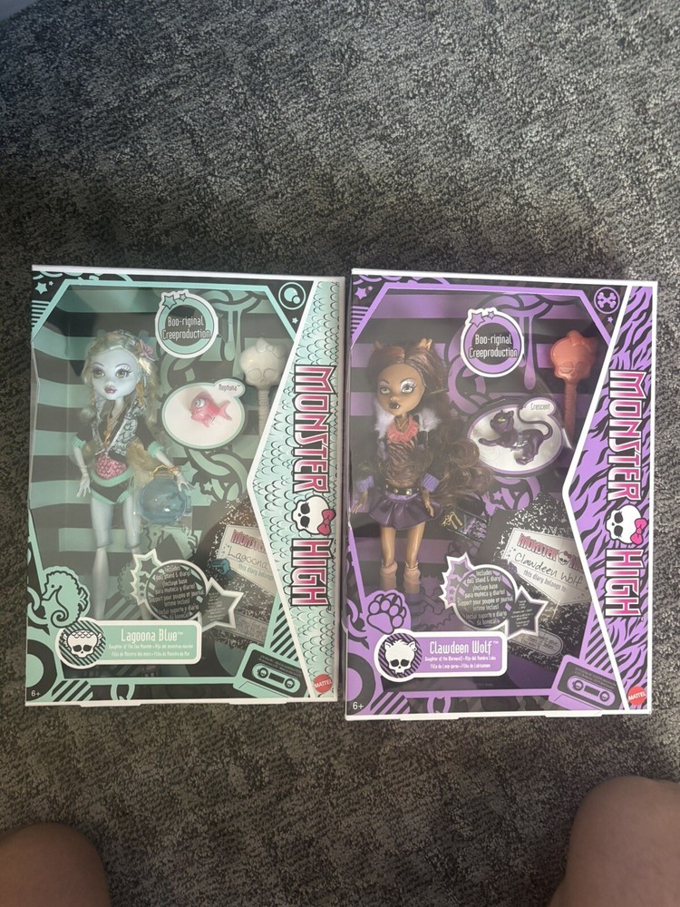 Mattel Monster High Boo-riginal Creeproduction WOLF/LAGOONA NIGHT&DAY DUO✅