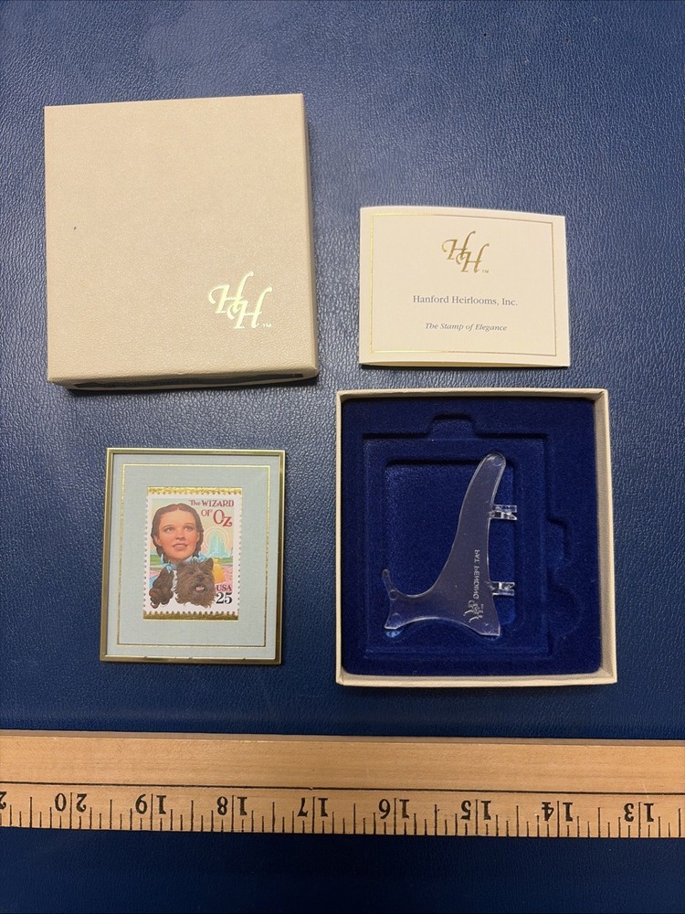 Hanford Heirlooms 1993 WIZARD OF OZ Framed Stamp DOROTHY & TOTO Limited Edition