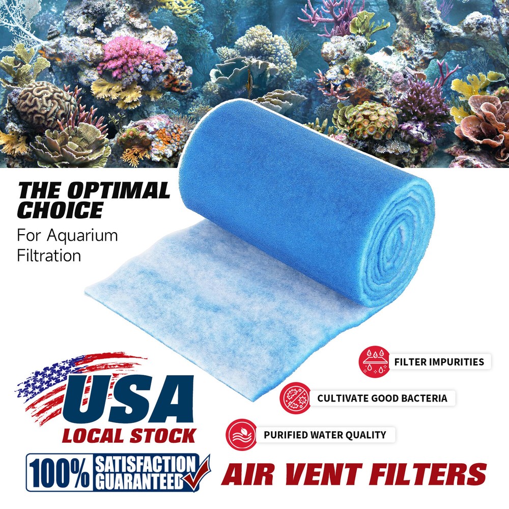 Paquete de 2 filtros de ventilación de aire de poliéster de 12