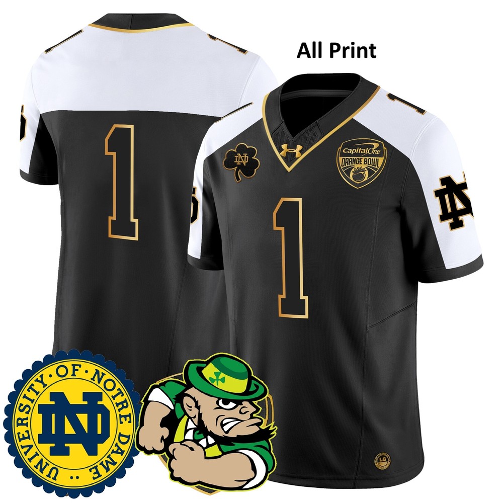 Notre Dame Fighting Irish 2024 #1Team Football·Jersey – All Print