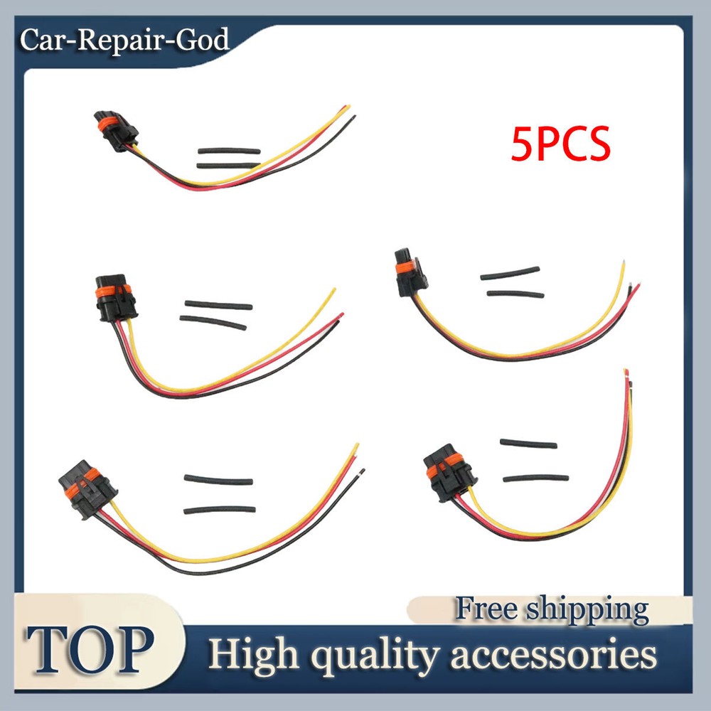5PCS Ignition Coil Harness Connector Plug Kit for Volvo S60 S70 S80 V70 XC90