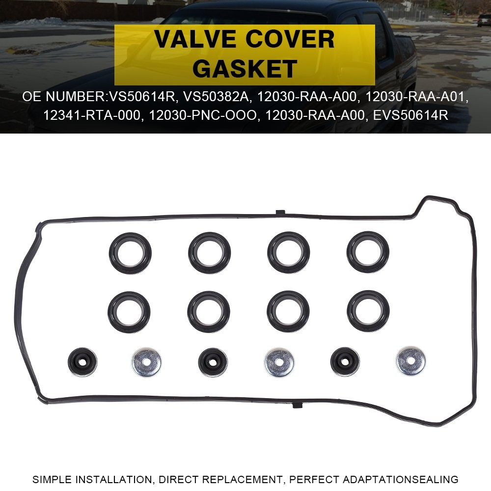 VS50614R Valve Cover Gasket Set Fits 2003-2011 Honda Element Accord Civic CR-V