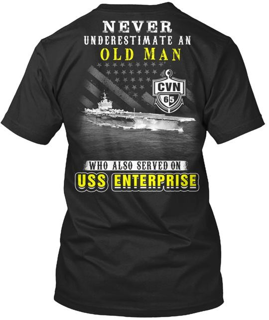 Uss Enterprise Cvn 65 T-Shirt Made in the USA Size S to 5XL