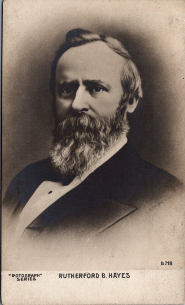 Rutherford B. Hayes Rotograph Postcard - The Rotograph Co. N.Y.C.
