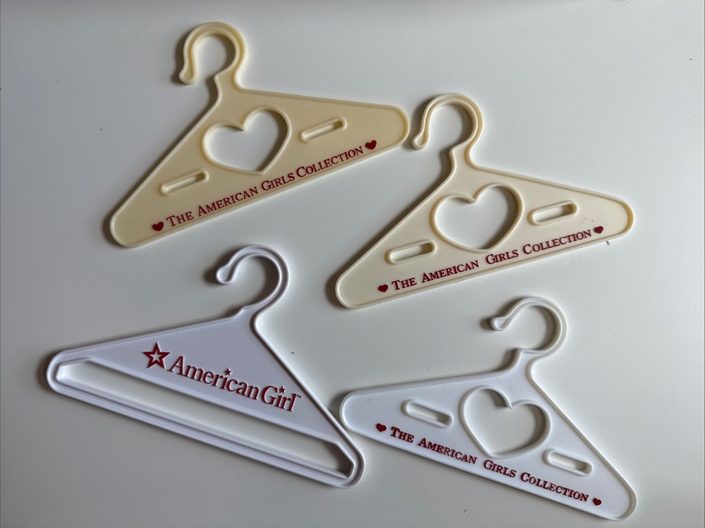 American Girl Doll Lot of 4 Hangers for 18 in Doll Clothes