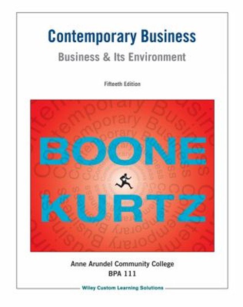 Contemporary Business: Business and Its Environment Aacc BPA 111Free US Delivery | ISBN:1118729374
