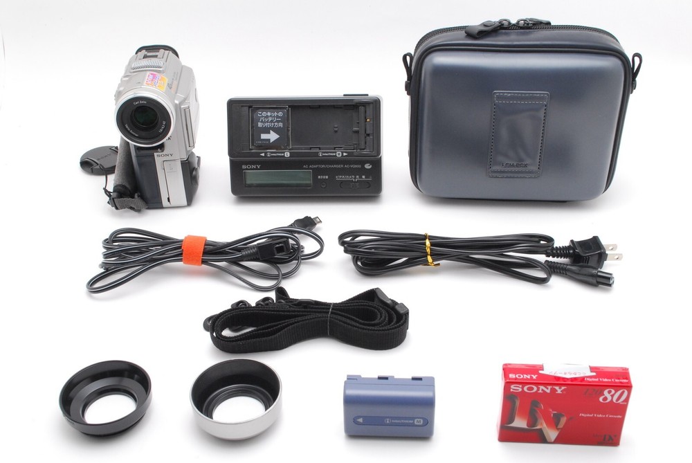 Sony Handycam DCR-PC100 Mini DV Camcorder with Carl Zeiss Lens Japan Tested Mint