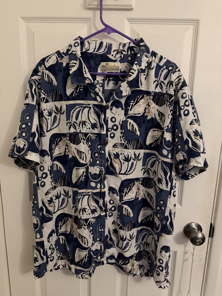 Pataloha Patagonia Men's Short Sleeve Hawaiian Shirt XXL La'au