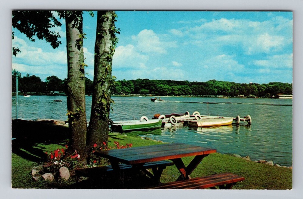 Indiana IN Warsaw Winona Lake Vintage Postcard