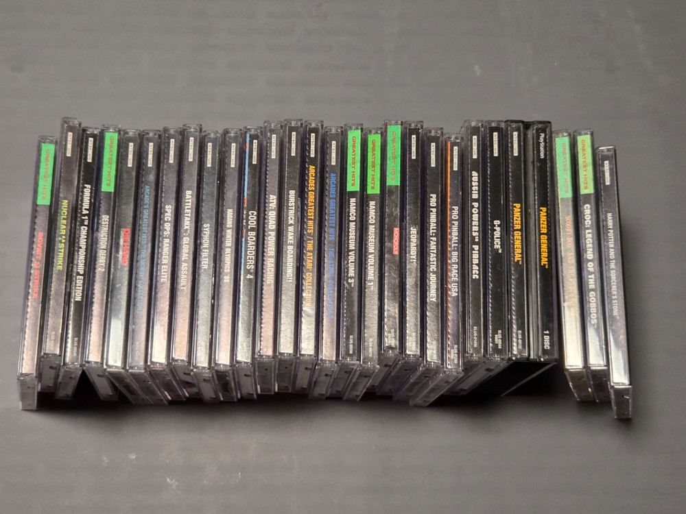 Assorted Lot of Sony Playstation 1 PS1 Games CiB - Lot of 27