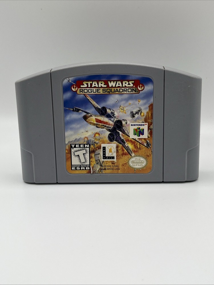 Star Wars Rogue Squadron (Nintendo 64 N64, 1998) Racing Cleaned Tested Authentic