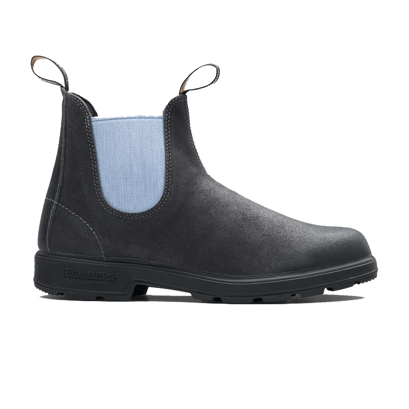 Blundstone Unisex Lined Elastic Boots 2209 Steel Grey Pale Denim Suede