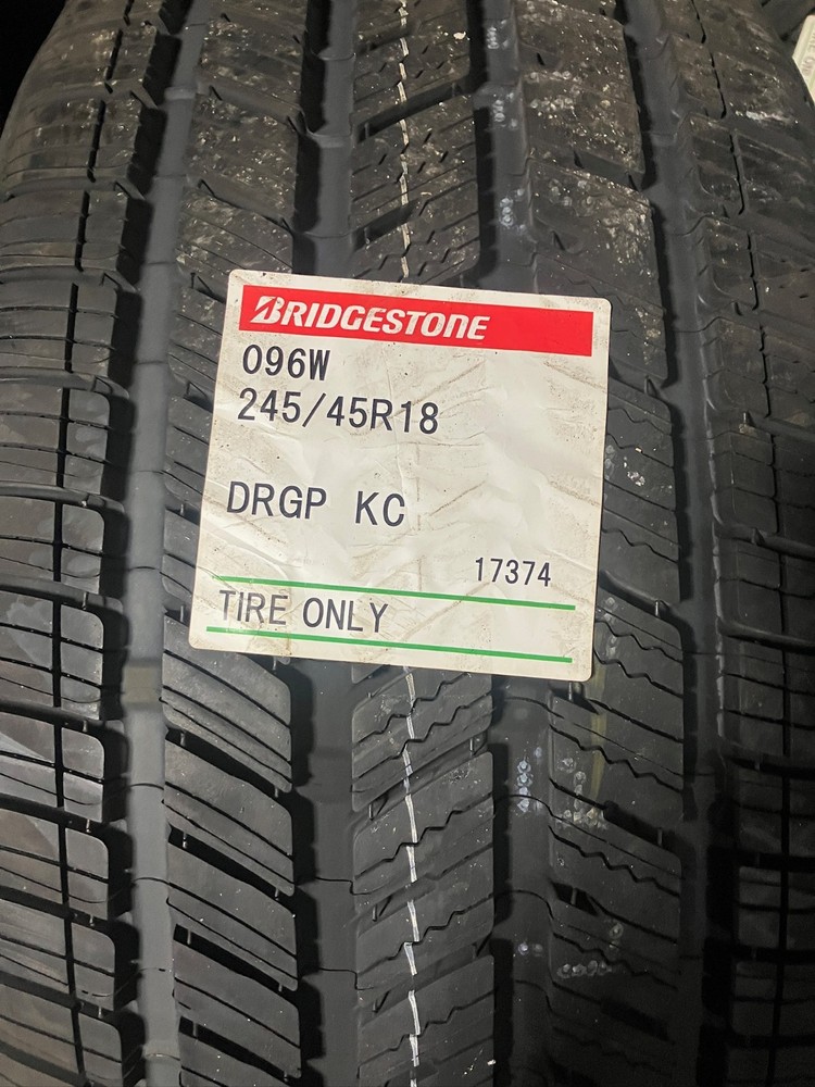 1 New 245 45 18 Bridgestone Drive Guard Plus RFT All Season Run Flat Tire