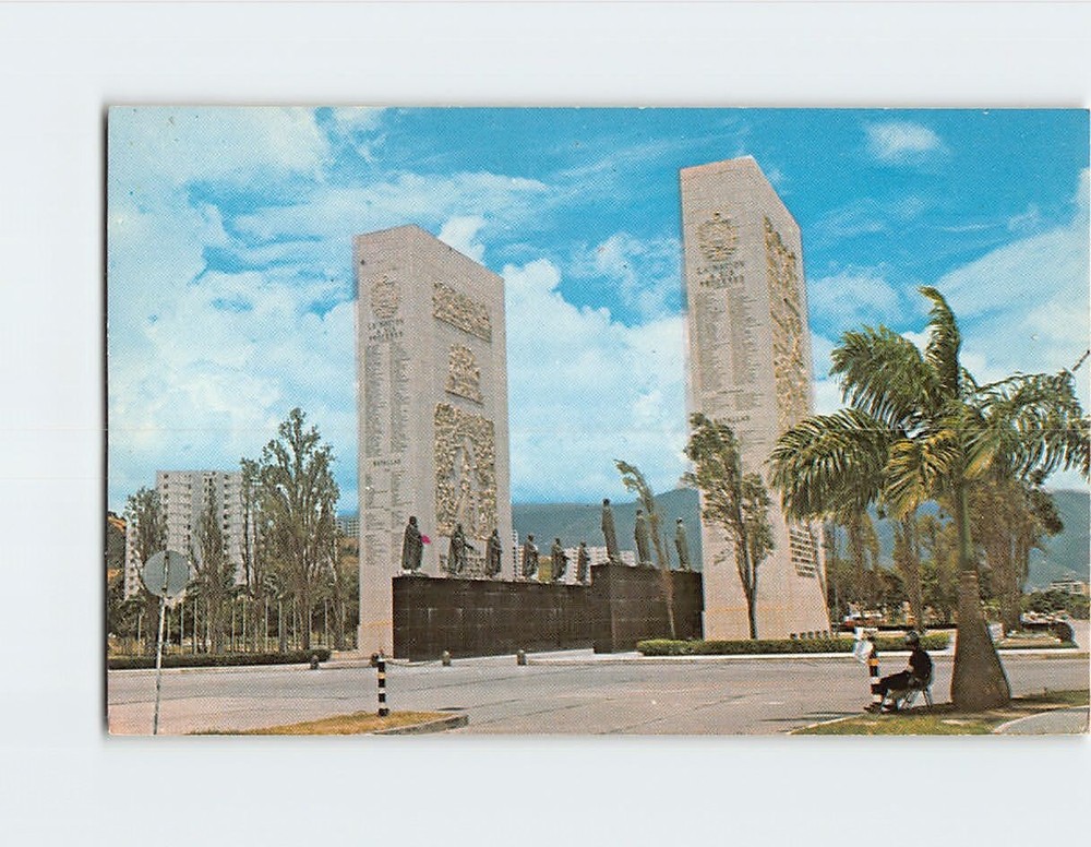 Postcard Monument Los Proceres Caracas Venezuela