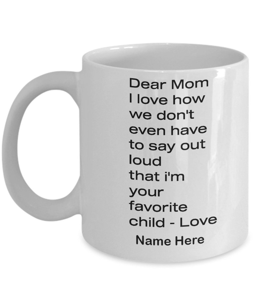 Mom Mug Gift From Son Gift From Daughter Custom Personalized Best Mom Ever Mug