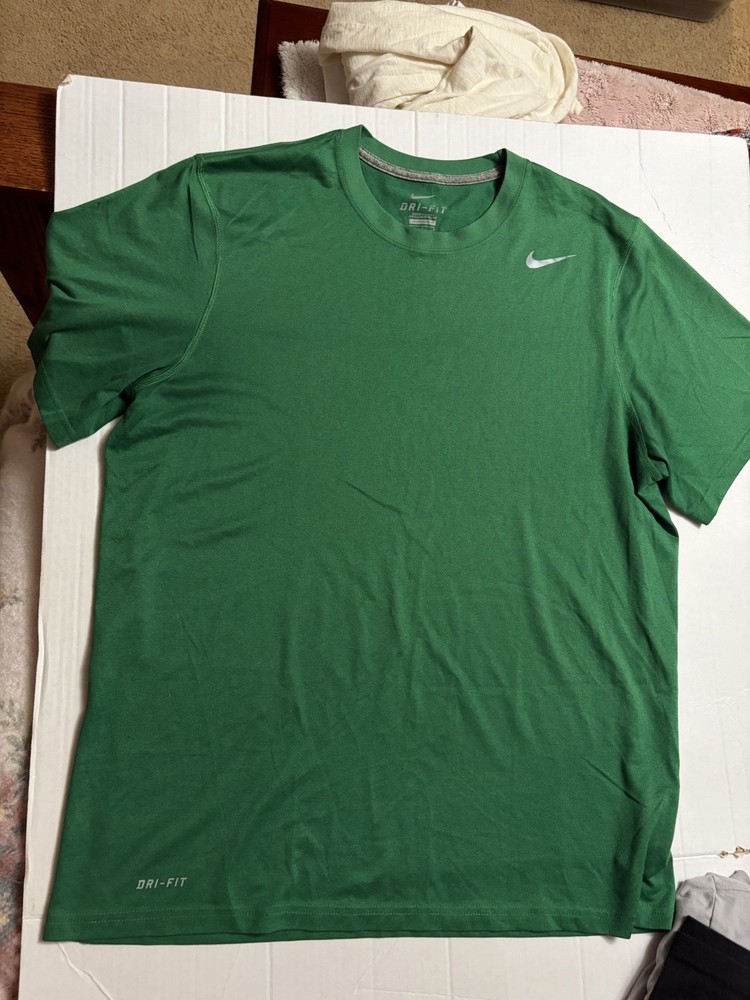 Nike Men’s Legend Dri-FIT Short Sleeve Training Shirt - Green - [Size] - EUC