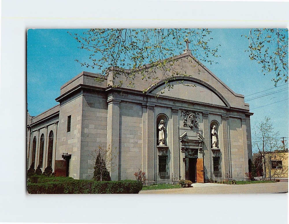 Postcard St. Mary's Catholic Church Lorain Ohio USA