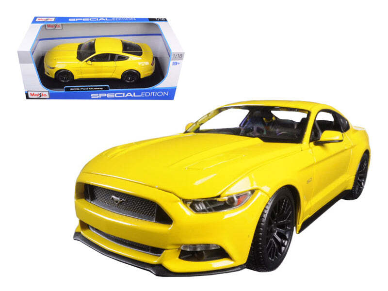 2015 Ford Mustang GT 5.0 Diecast Model 1/18 Scale Yellow by Maisto