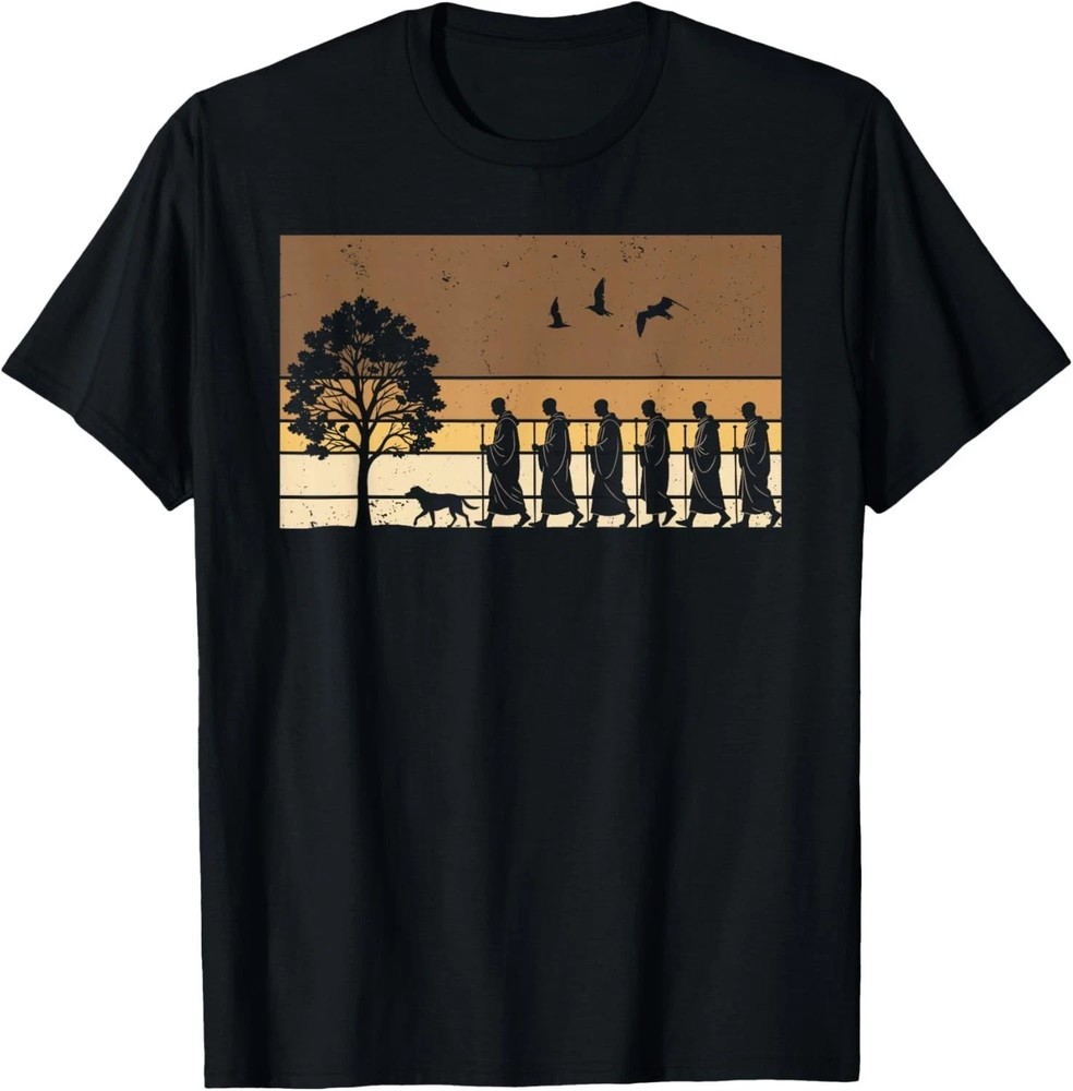 Walk for Peace Buddhist Monks Inspirational Journey T-Shirt Allsize
