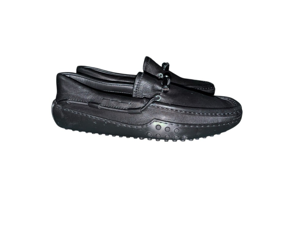Tod's Black Leather City Gommino Loafers US 6.5