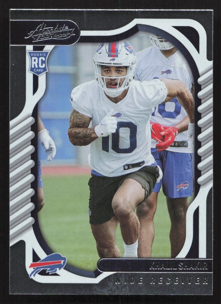 2022 Panini Absolute Foil Khalil Shakir #179 Buffalo Bills Rookie Card