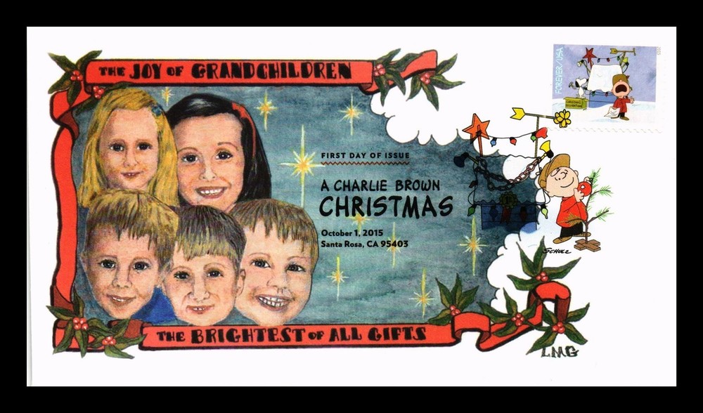 Dr Jim Stamps Us Cover Charlie Brown Christmas Fdc Pictorial Cancel Lmg Cachet