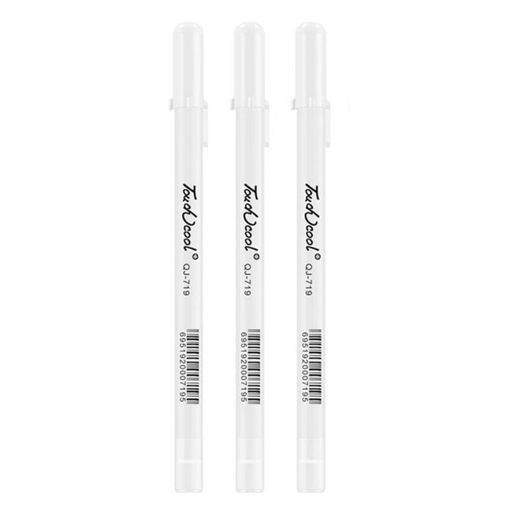 3Pack 0.8mm White Ink Pen Art Painting Marker Pen Writing On Dark Coloured Paper