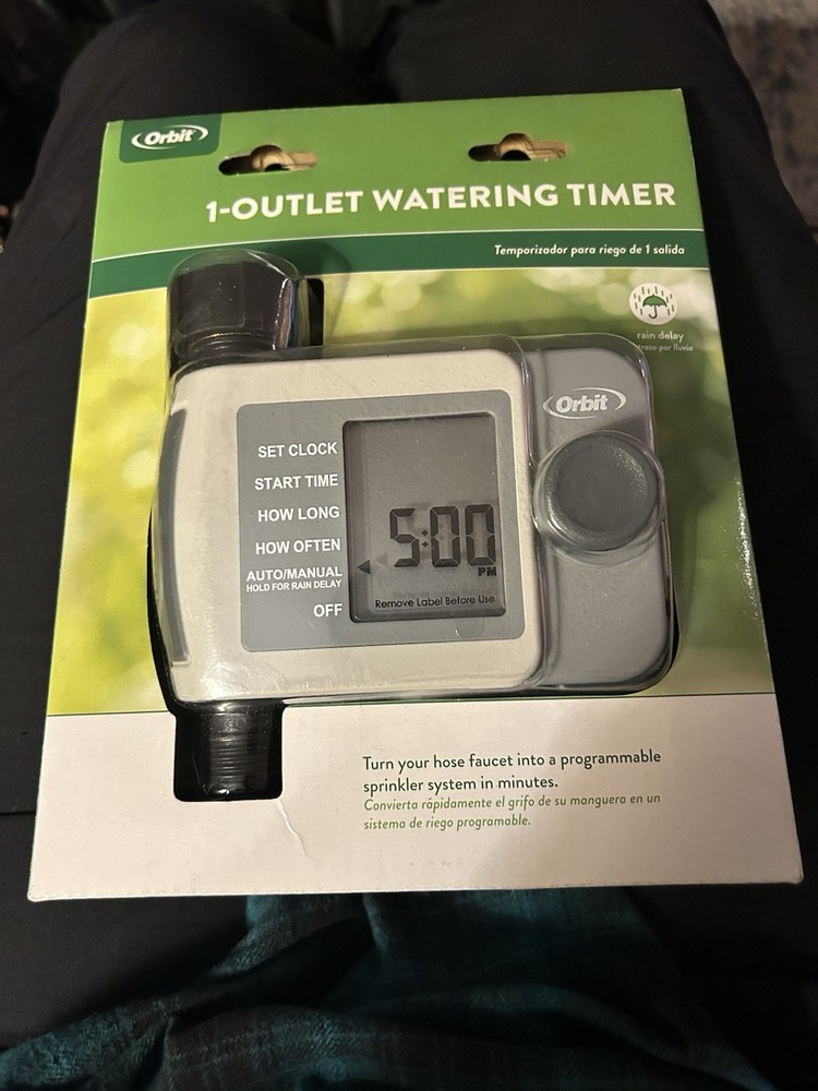 Orbit 1-Outlet Programmable Watering Timer Outdoor Hose Faucet Irrigation System