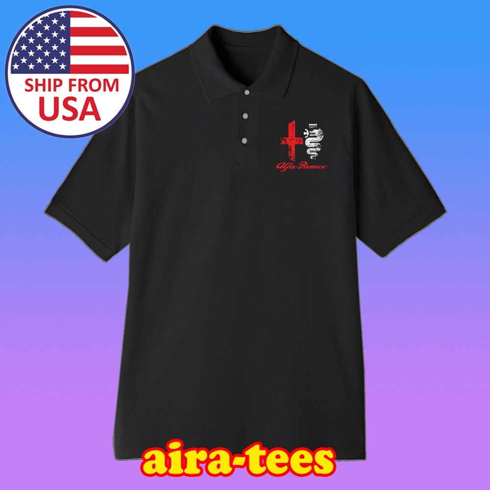 Alfa Romeo Car Driver Men's Printed Black Size S-3XL