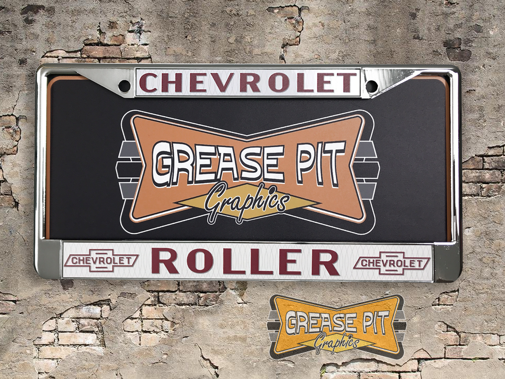 Roller Chevrolet Monterey License Plate Frame