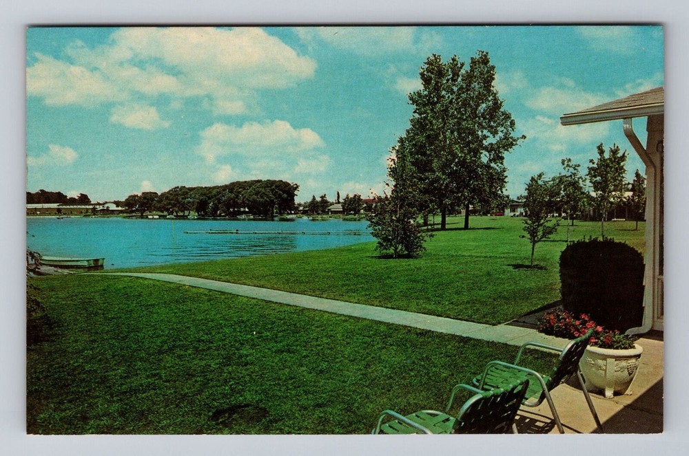 Indiana IN Warsaw Buttermilk Bay Winona Lake Vintage Postcard