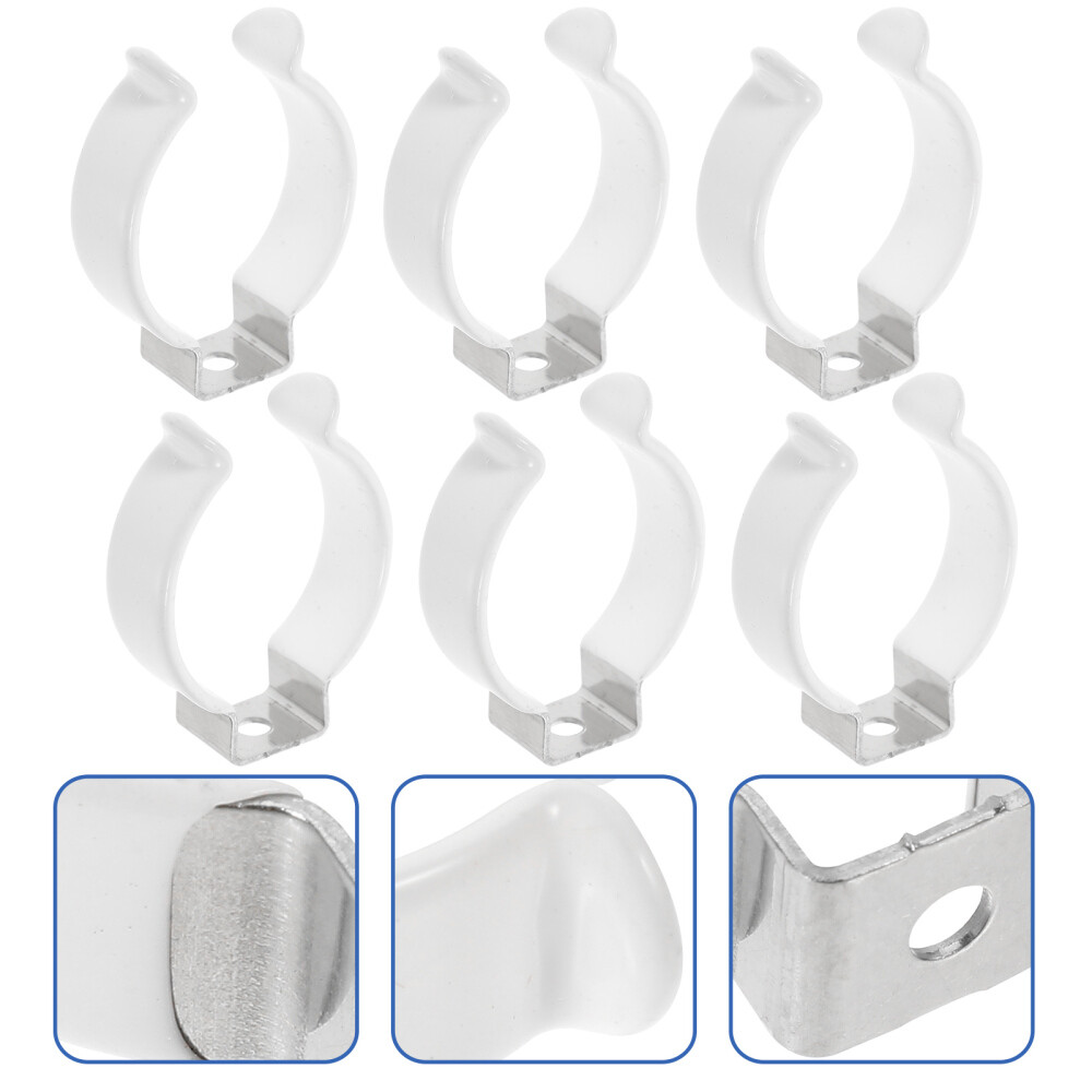 6 Pcs Tip Jar LED Light Tube Protection Buckle Fluorescent Lamp Clip Travel