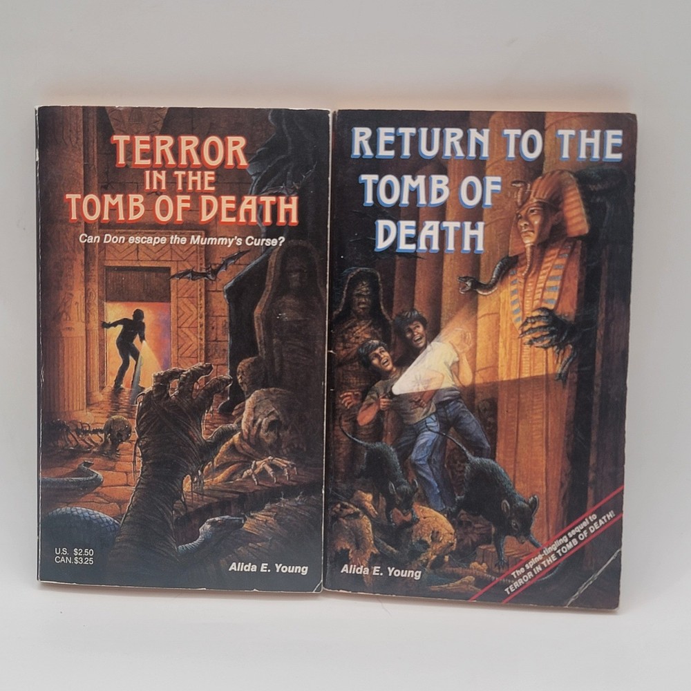 Alida E. Young Terror in the Tomb of Death Set Paperback 1st Printing 1988 Good