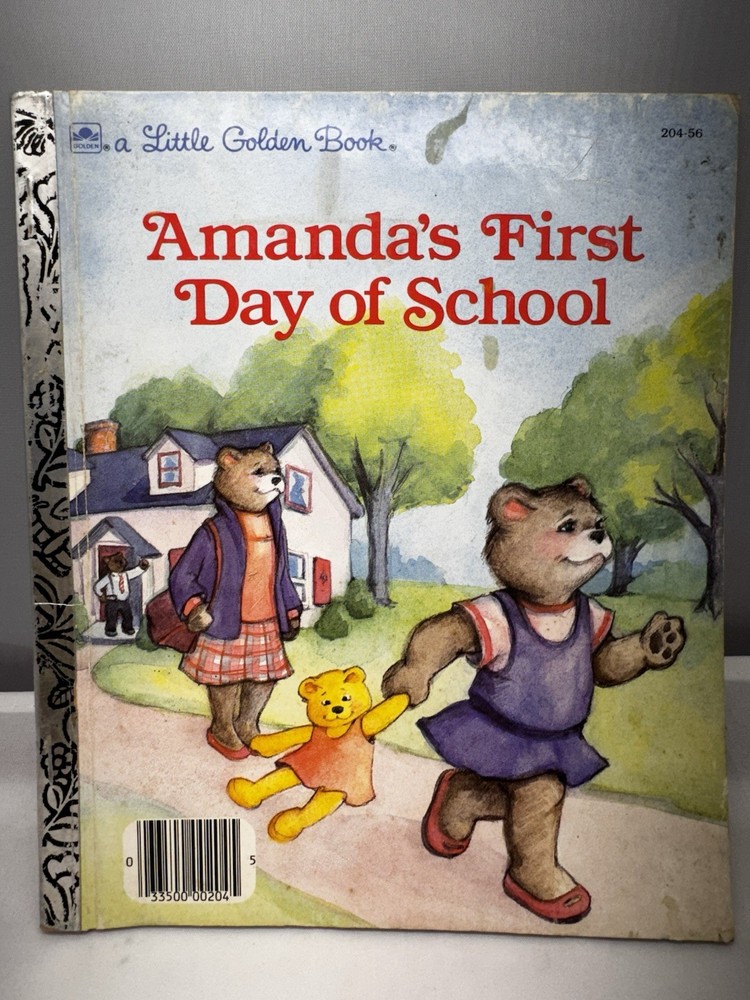 A Little Golden Book, AMANDA’S FIRST DAY OF SCHOOL, 1985