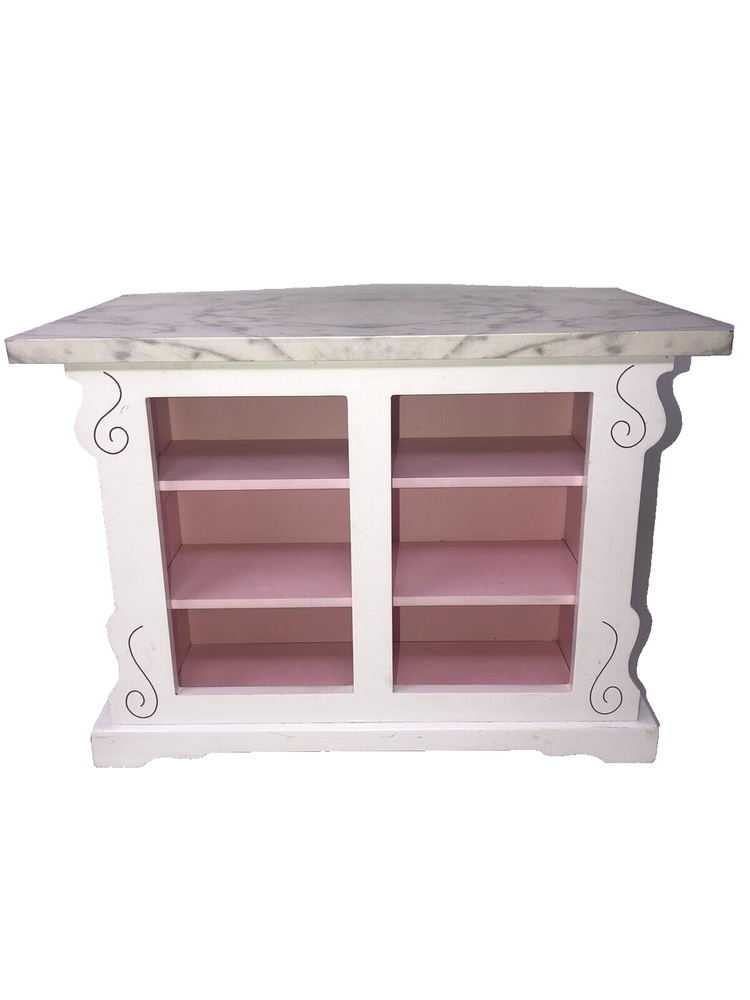 American Girl Doll Sweet Treats Bakery Shelf Case Retired 2-Side Faux Marble Top