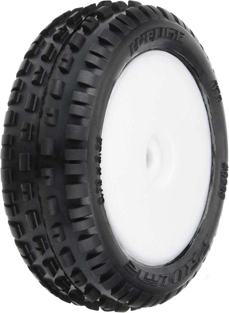 Pro-line Racing Wedge Carpet Tires MTD White Mini-B Front PRO829813 RC Tire